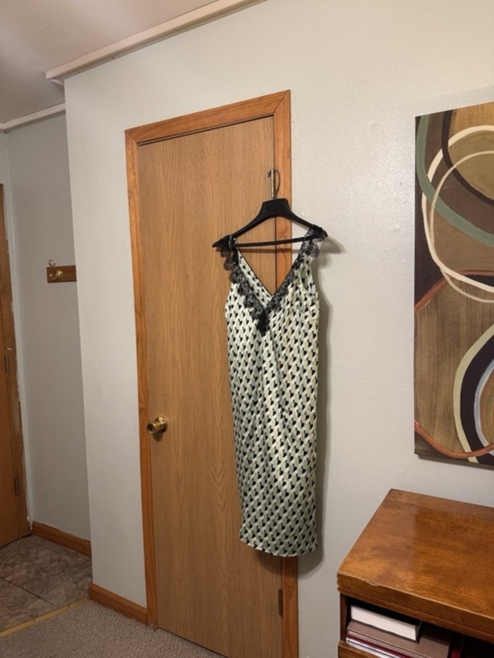 Future Collective Medium w/Geometric Print Sleeveless Knee-Length Slip Dress